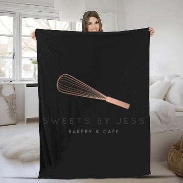 Discover Rose Gold Whisk Bakery Fleece Blankets
