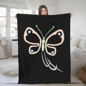 Discover Dotted Butterfly Fleece Blankets