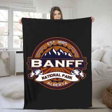 Discover Banff Vibrant Fleece Blankets