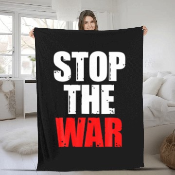 Discover Stop The War Anti Putin Peace Support Free Ukraine Fleece Blankets