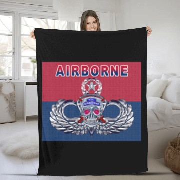 Discover Fearless 82nd Airborne Division Fleece Blankets