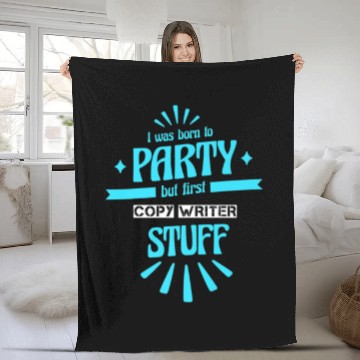 Discover Copy Writer Funny Disigned Gift For Job Appreciati Fleece Blankets