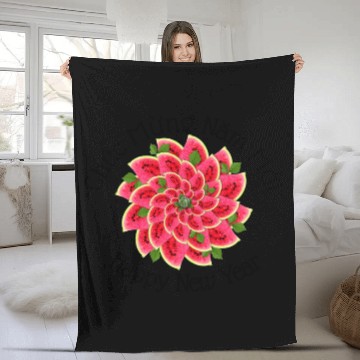 Discover Watermelon Tet Greetings Fleece Blankets