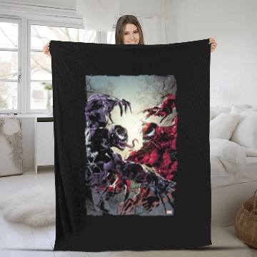 Discover Venom and Carnage Mirror Fight Fleece Blankets