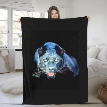 Discover Jaguar - Black Panther Sleeveless Fleece Blankets