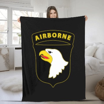 Discover 101st Airborne Division - Combat Service Fleece Blankets