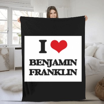 Discover I love Benjamin Franklin Fleece Blankets