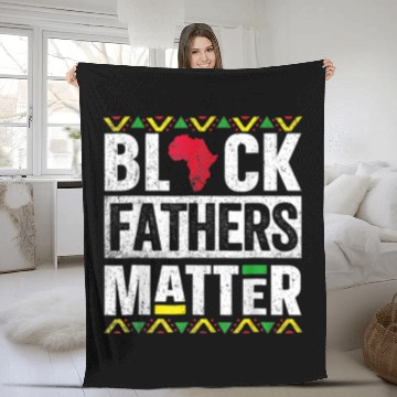 Discover Black Fathers Mat Fteror Men Dad Husband History M Fleece Blankets