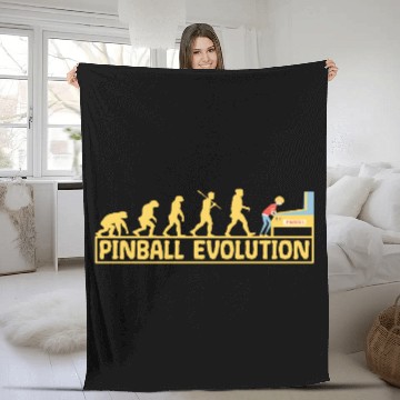 Discover Pinball machine Arcade Evolution Fleece Blankets