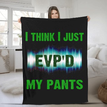 Discover Ghost Hunting EVP Paranormal Spirit Funny Gift Fleece Blankets