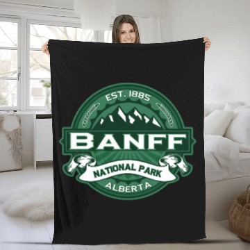 Discover Banff Forest Fleece Blankets