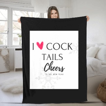 Discover New Year 's I Love Cocktails Fleece Blankets
