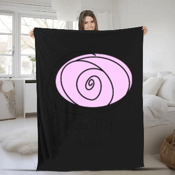 Discover Rose Lilac 'Text' Fleece Blankets