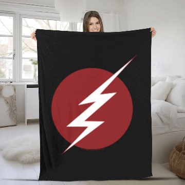 Discover The Flash | Lightning Bolt Logo Fleece Blankets