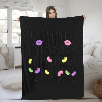 Discover Bunny Wishes Jelly Bean Kisses Fleece Blankets