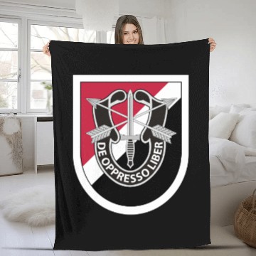 Discover 6th Special Forces Group Fleece Blankets
