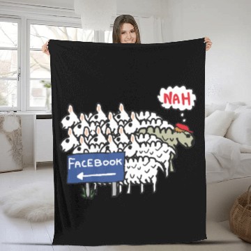 Discover Anti Facebook Fleece Blankets