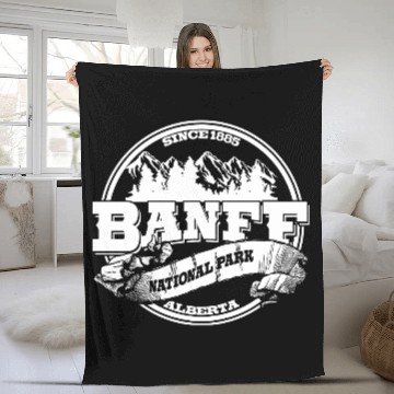Discover Banff Old Circle Fleece Blankets