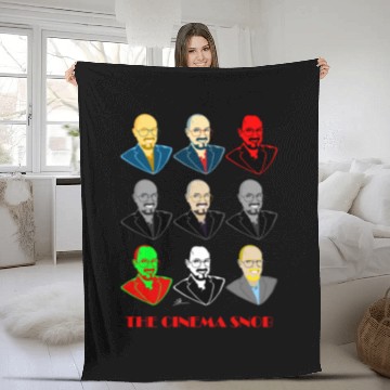 Discover The Cinema Snob Faces - Women's 3/4 Sleeve Fleece Blankets