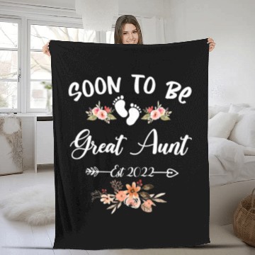 Discover Soon To Be Great Aunt Gender Reveal Fleece Blankets