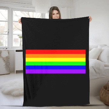 Discover Rainbow Gay Pride Royal Blue Sleeveless Sleeveless Fleece Blankets
