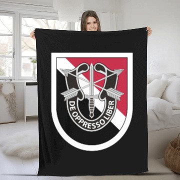 Discover 11th Special Forces Group Fleece Blankets