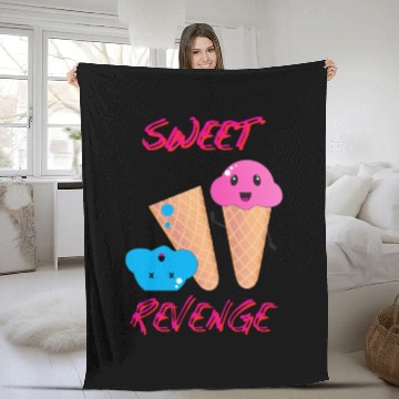 Discover Revenge is a Dish Best Served Cold with Ice Cream Fleece Blankets
