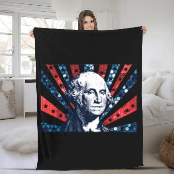 Discover sequin george washington Fleece Blankets