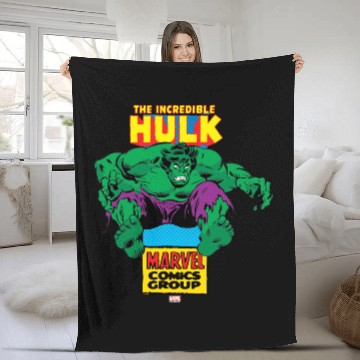 Discover Hulk Retro Comic Character Fleece Blankets