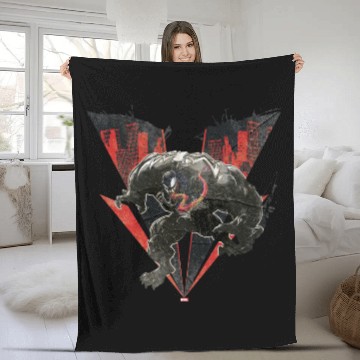 Discover Venom Ink And Grunge Fleece Blankets