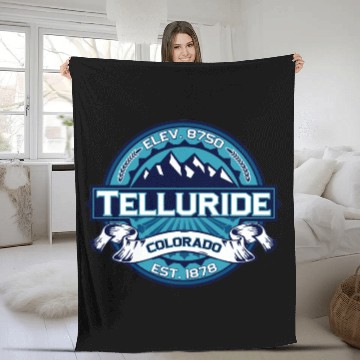 Discover Telluride Ice Fleece Blankets