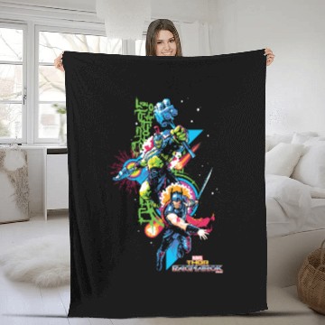 Discover Thor: Ragnarok | Hulk and Thor Ready For Battle Fleece Blankets
