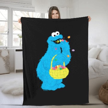 Discover Easter Cookie Monster Fleece Blankets