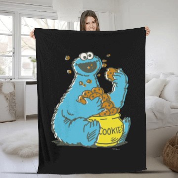 Discover Cookie Monster Vintage Fleece Blankets
