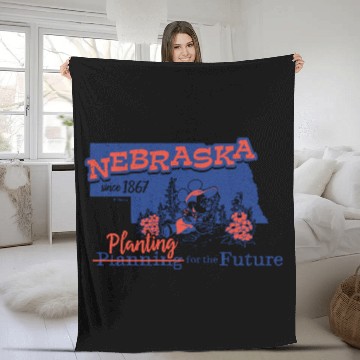Discover Nebraska Fleece Blankets