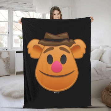 Discover The Muppets| Fozzie Bear Emoji Fleece Blankets