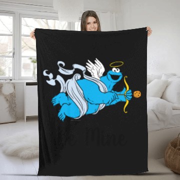 Discover Cookie Monster Valentine's Cupid Fleece Blankets