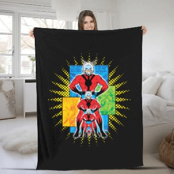 Discover Ant-Man Shrinking Comic Panel Graphic Fleece Blankets