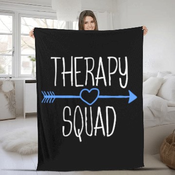 Discover Therapy Squad Physical Therapy OT Therapist Gift Fleece Blankets