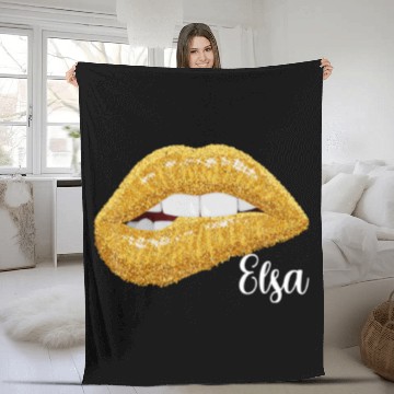 Discover Elsa - First Name Gift Fleece Blankets