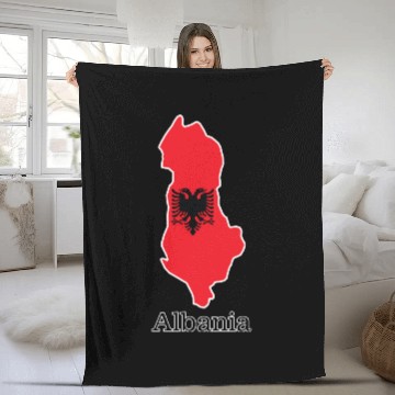 Discover Flags and countries Albania Polo Fleece Blankets