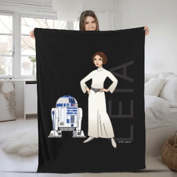 Discover Leia & R2-D2 Fleece Blankets