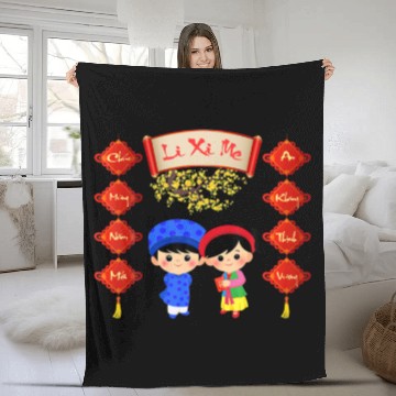 Discover Li Xi Me, Vietnamese Lunar New Year Fleece Blankets