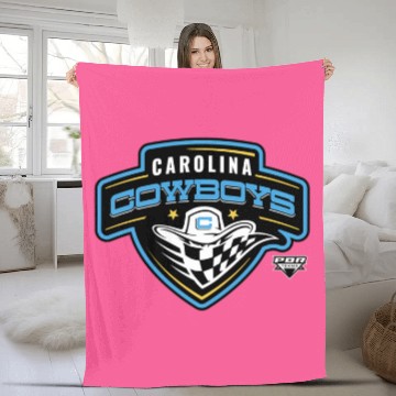 Discover Pbr Professional Bull Riders Carolina Cow Logo Bad Fleece Blankets