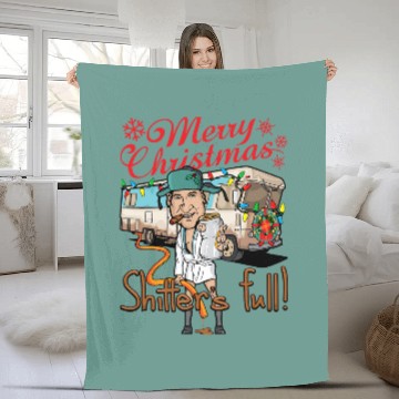 Discover Merry Christmas Cousin Eddie Shitter'S Full Fleece Blankets