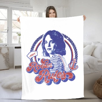 Discover Stranger Things Robin Rules Ringer Fleece Blankets