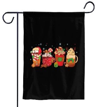 Discover Hot Chocolate Cup Peppermint Mocha Garden Flags