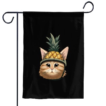 Discover Pineapple cat Garden Flags