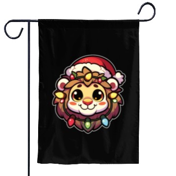 Discover Christmas Hat Christmas Fairy Lights Lion Garden Flags