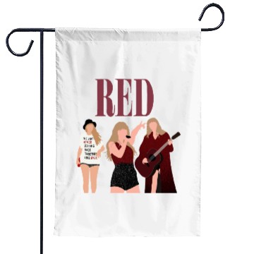 Discover taylorswift red eras tour art Garden Flags